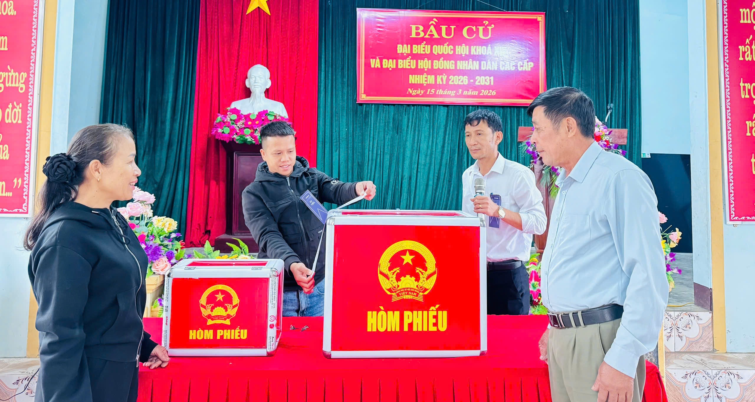 XÃ MAI PHỤ TỔ CHỨC CHẠY VẬN HÀNH THỬ BẦU CỬ ĐẠI BIỂU QUỐC HỘI KHOÁ XVI VÀ HĐND CÁC CẤP NHIỆM KỲ 2026 - 2031.