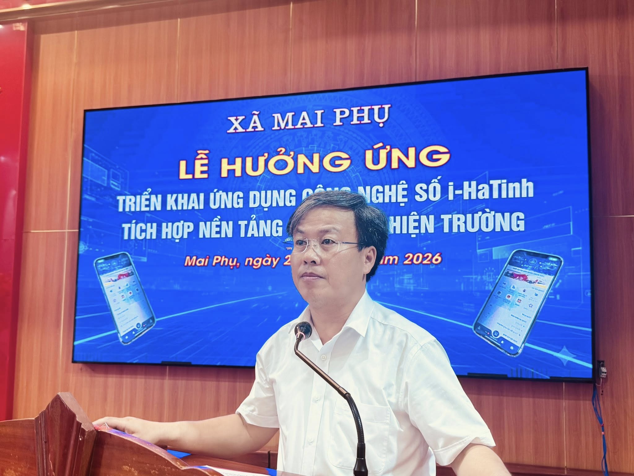 XÃ MAI PHỤ HƯỞNG ỨNG TRIỂN KHAI ỨNG DỤNG CÔNG DÂN SỐ i-HÀ TĨNH, TÍCH HỢP NỀN TẢNG PHẢN ÁNH HIỆN TRƯỜNG  