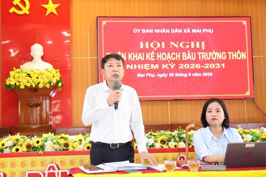 Mai Phụ  tổ chức hội nghị triển khai công tác bầu cử Trưởng thôn nhiệm kỳ 2026–2031. 