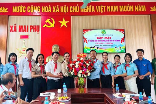 Hội đồng Đội xã Mai Phụ  tổ chức chương trình gặp mặt ôn lại truyền thống vẻ vang của tổ chức Đội TNTP Hồ Chí Minh 