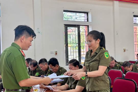 Xã Mai Phụ tổ chức Hội thi lực lượng an ninh trật tự cơ sở giỏi lần thứ I năm 2026