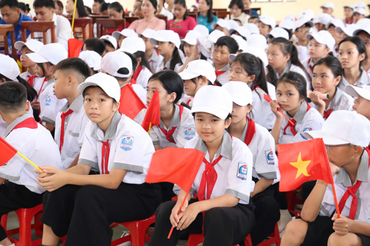  Trường THCS Mỹ Châu long trọng tổ chức Lễ Khai giảng năm học 2026 - 2027.