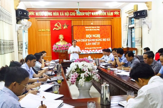 Mai Phụ hội nghị Ban Chấp hành Đảng bộ xã lần thứ 27 