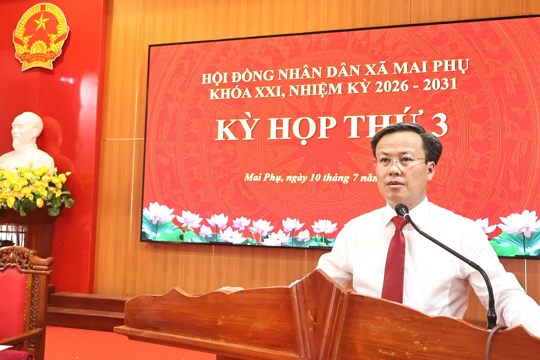 Hội đồng nhân dân xã Mai Phụ khai mạc Kỳ họp thứ 3