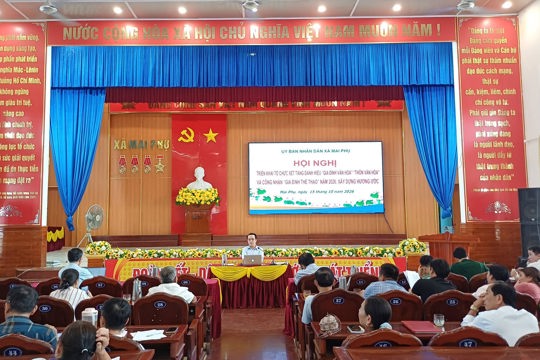 UBND xã Mai Phụ tổ chức hội nghị triển khai tổ chức xét tặng danh hiệu “Gia đình văn hóa”, “Thôn văn hóa” và công nhận “Gia đình thể thao” năm 2026