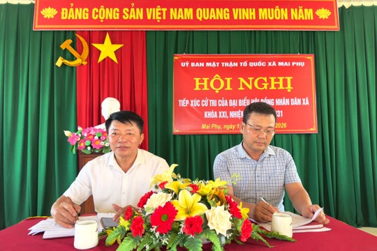 Tổ đại biểu số 4 HĐND xã đã tổ chức hội nghị tiếp xúc cử tri sau Kỳ họp thứ 3, HĐND xã khóa XXI, nhiệm kỳ 2021–2026