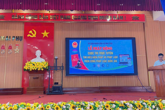 “Mai Phụ phát động hưởng ứng Cuộc thi trực tuyến tìm hiểu Hiến pháp và pháp luật trên Cổng Pháp luật quốc gia”