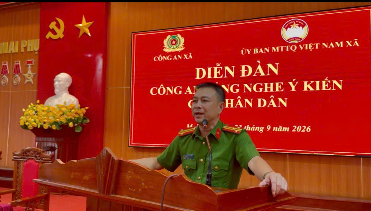  Mai Phụ tổ chức Hội nghị "Công an lắng nghe ý kiến Nhân dân" năm 2026.