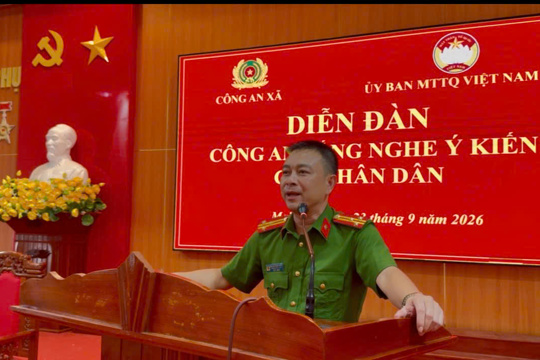  Mai Phụ tổ chức Hội nghị "Công an lắng nghe ý kiến Nhân dân" năm 2026.